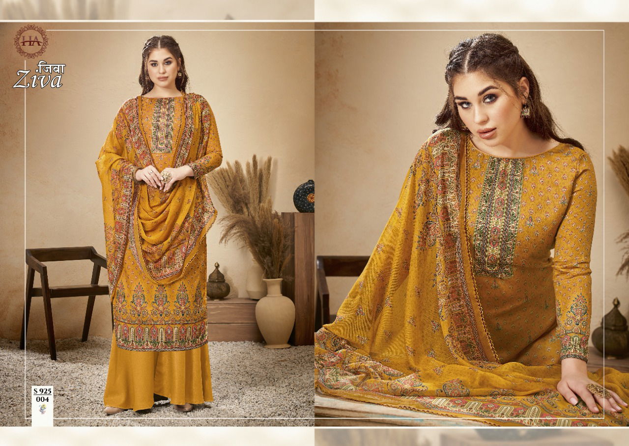 Harshit Ziva Casual Daily Wear Printed jam Cotton Designer Dress Material Collection